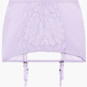 Floral Glow Backless Garter Skirt
